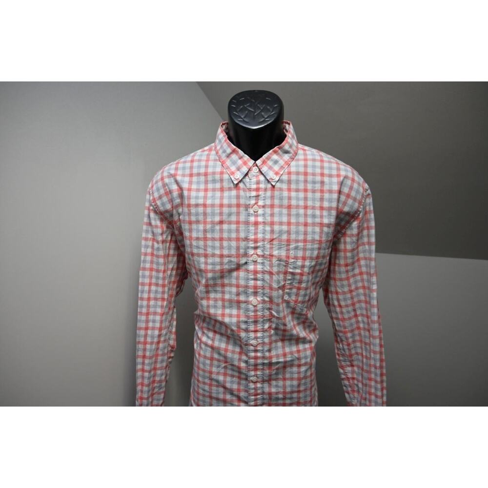 J Crew Button Up Dress Shirt Long Sleeve Classic Plaid Casual Mens Sz XL - Picture 2 of 8